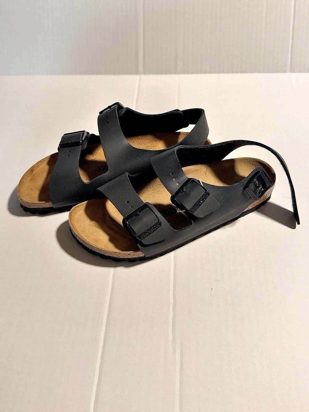 Birkenstock Milano Sandals Black & Brown Buckle